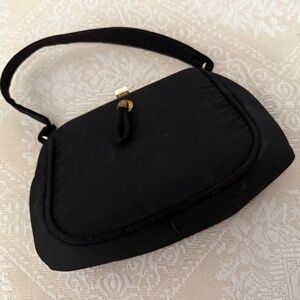 Evening Bag, Vintage 70s, Grosgrain Fabric